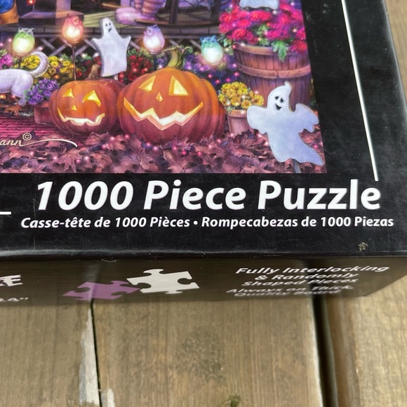 Vermont Christmas Company Halloween Barn Dance 1000 Piece Puzzle Wollenmann - Picture 6 of 10